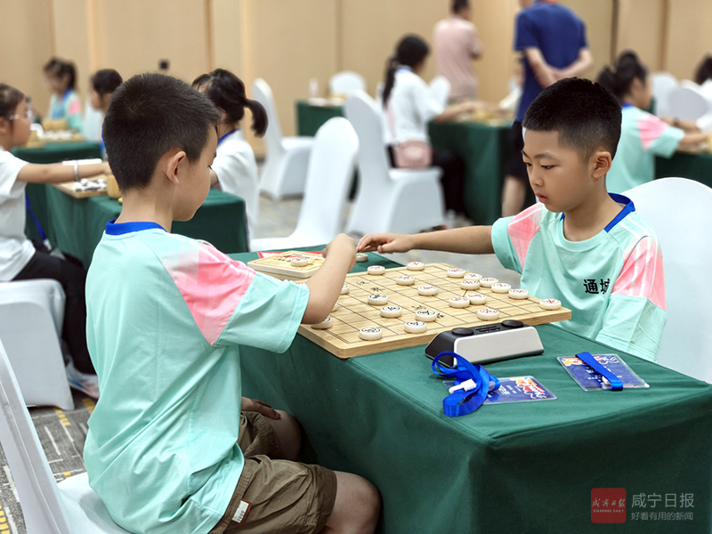 图文：咸宁小棋手赛场创佳绩